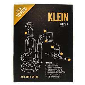Yo Dab Rig Sets | Klein Style Set Box Rear View | the dabbing specialists