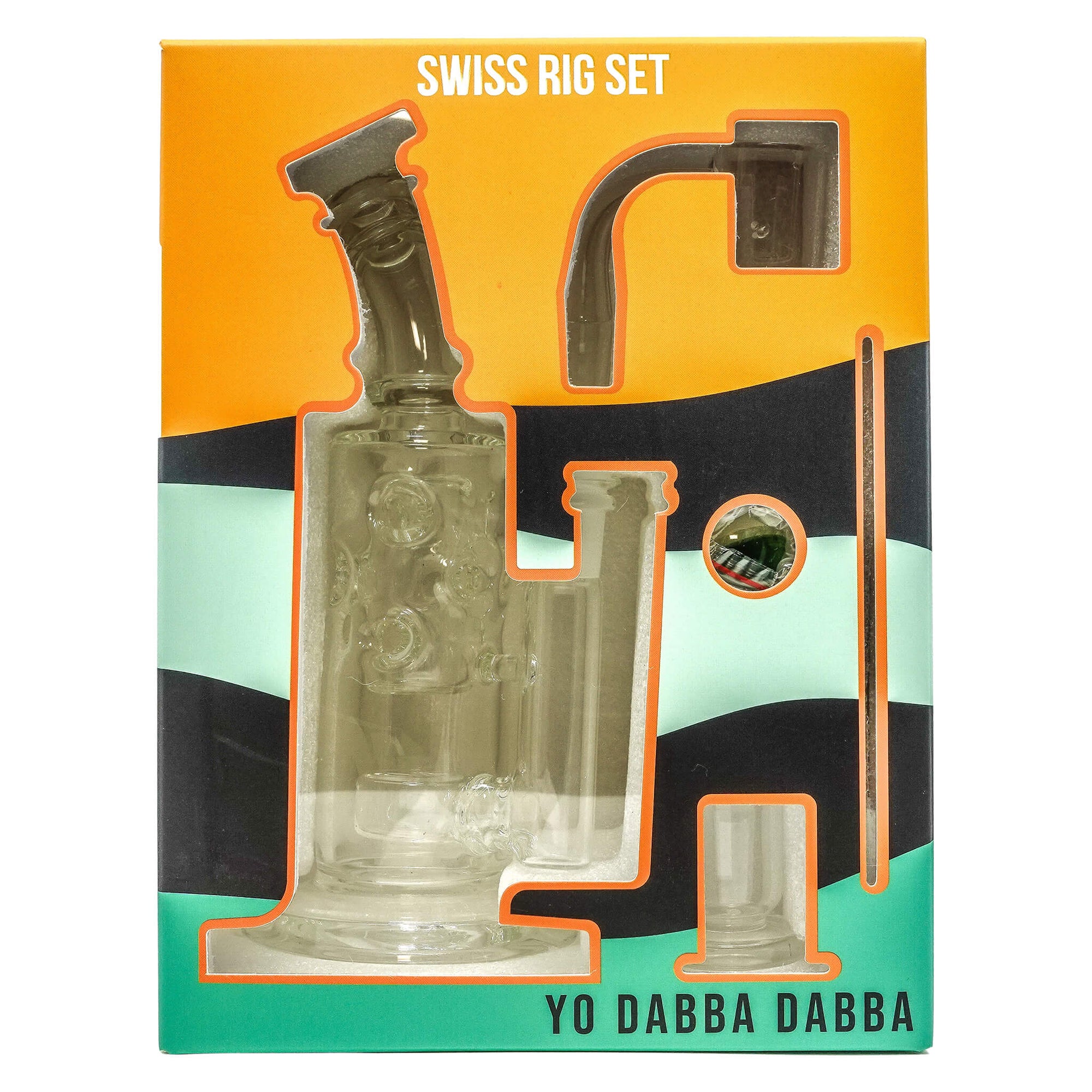 Yo Dab Rig Sets | Swiss Style Set Box Front View | the dabbing specialists