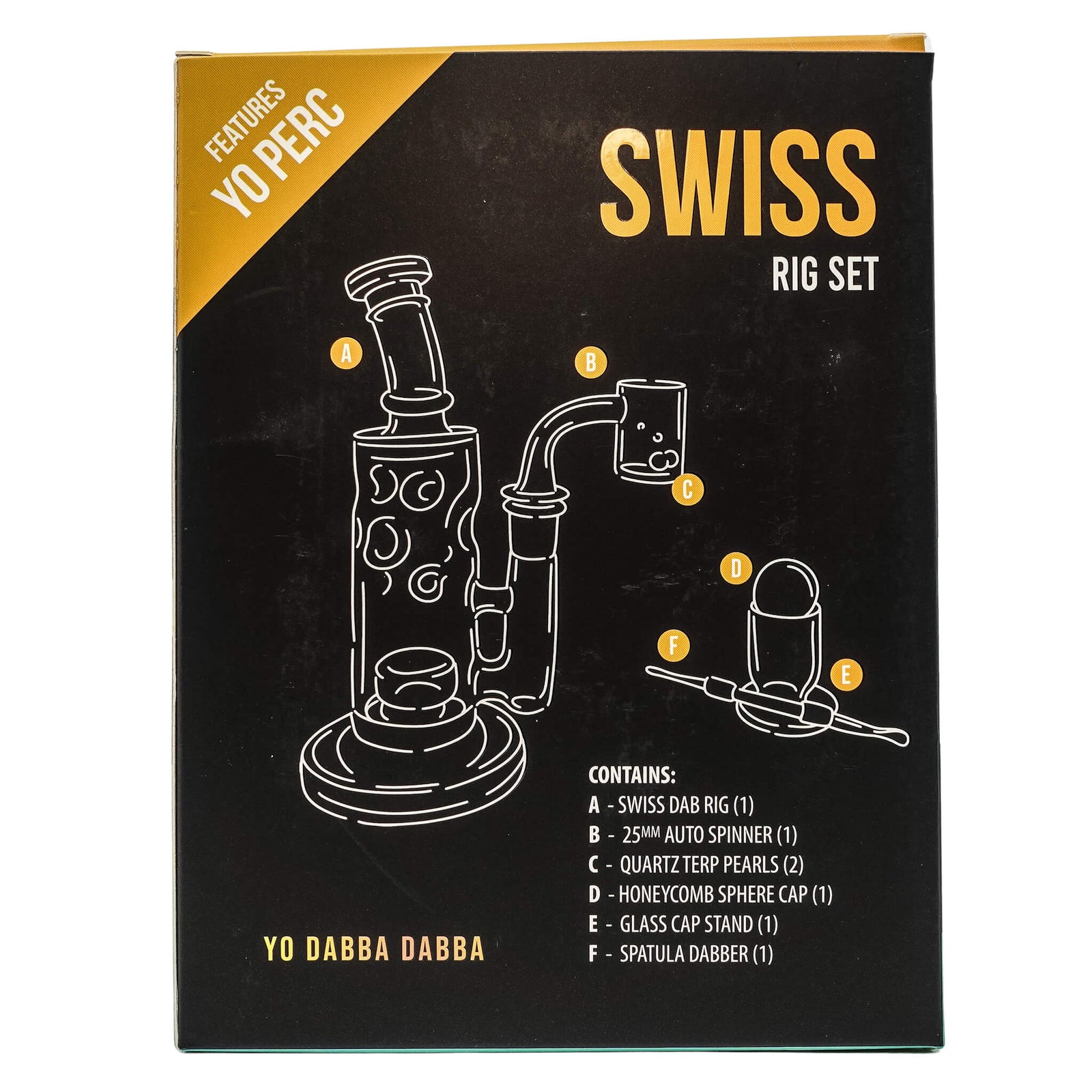 Yo Dab Rig Sets | Swiss Style Set Profile View | the dabbing specialists