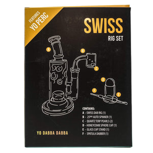 Yo Dab Rig Sets | Swiss Style Set Box Rear View | the dabbing specialists