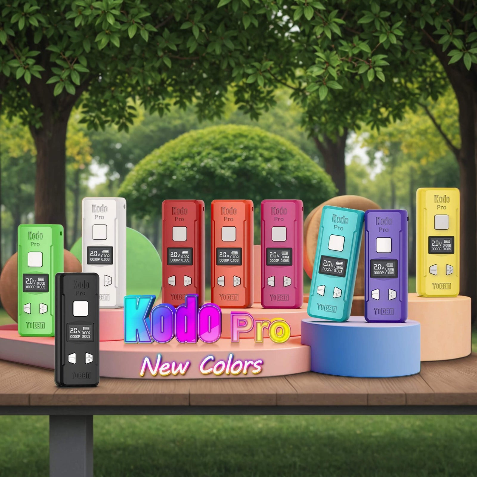 Yocan Kodo Pro 510 Thread Battery | New Color Variations Image | TDS