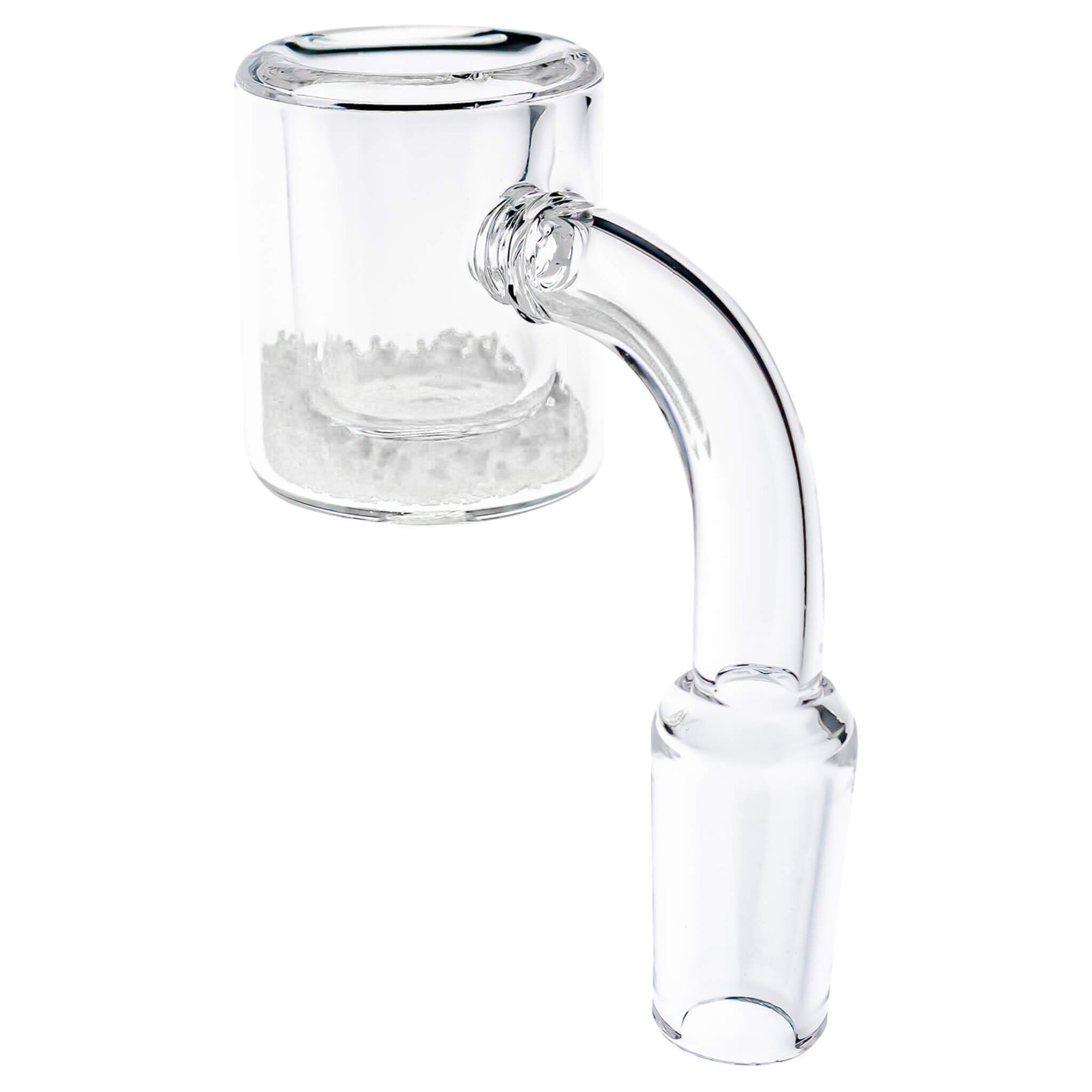 Colorful Thermochromic Quartz Banger | White Color Changing Sand View | the dabbing specialists