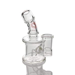 Tiny Hand Dab Rig | With Logo Angled Profile View | the dabbing specialists