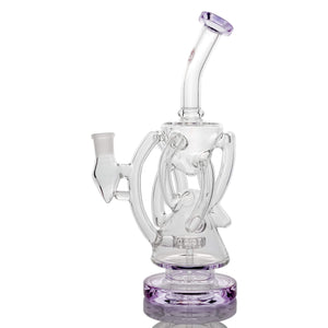 Trifecta Double Recycler Dab Rig | Purple Profile View | the dabbing specialists
