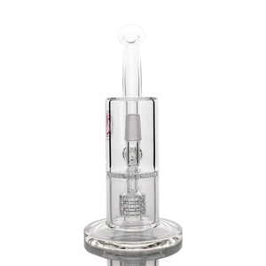 Reborn Precision Mini Dual Bubbler | Male Jointed Front Face View | the dabbing specialists