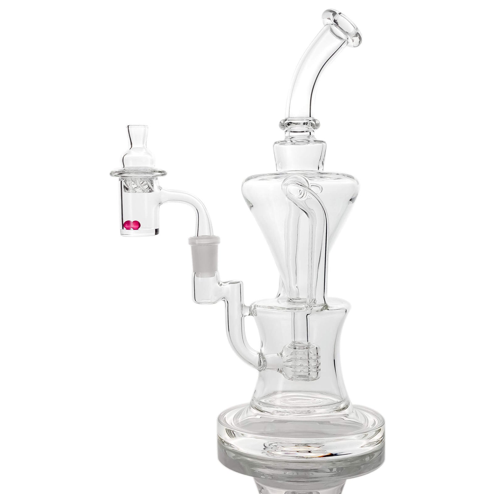 Futurus Recycler 25mm Full Weld Dab Kit | Dab Kit Blue Crystal Pearls View | the dabbing specialists