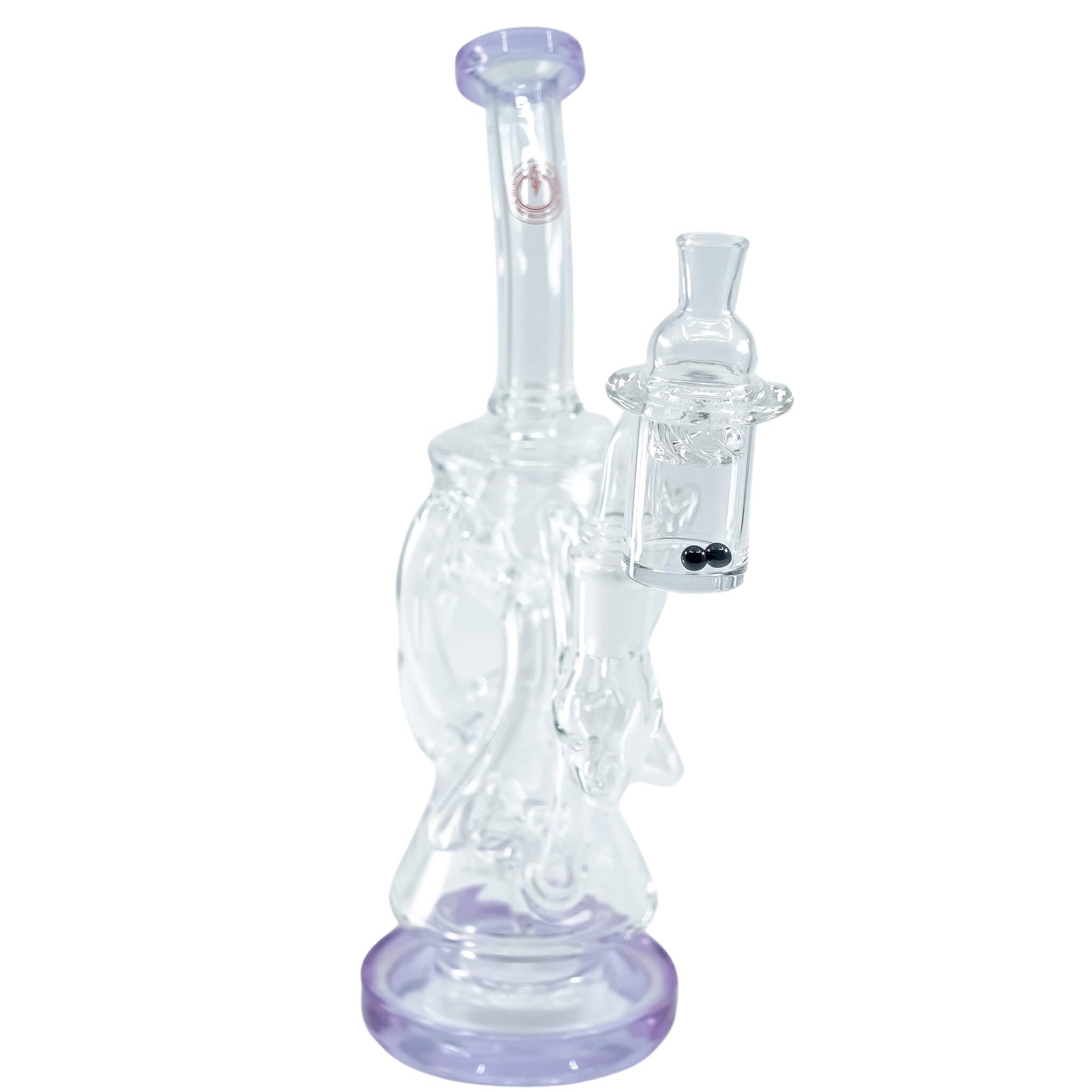 Trifecta 25mm Handmade Joint Complete Dabbing Kit #1 | Blue With SiC Angled View | TDS