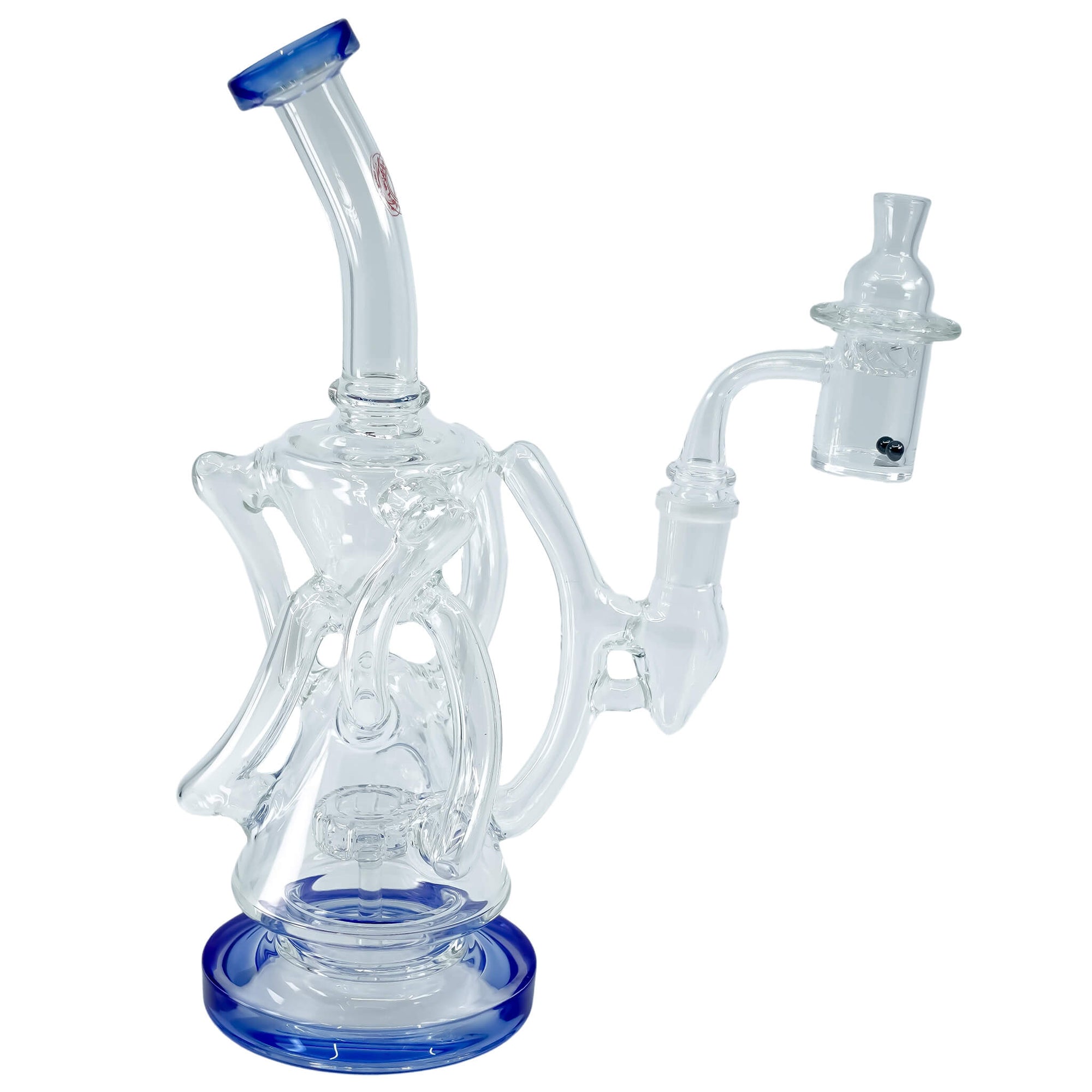 Trifecta 25mm Handmade Joint Complete Dabbing Kit #1 | Blue With SiC View | TDS