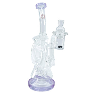 Trifecta 25mm Handmade Joint Complete Dabbing Kit #1 | Purple With SiC Angled View | TDS