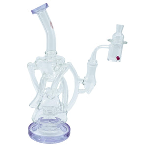 Trifecta 25mm Handmade Joint Complete Dabbing Kit #1 | Purple With Ruby View | TDS