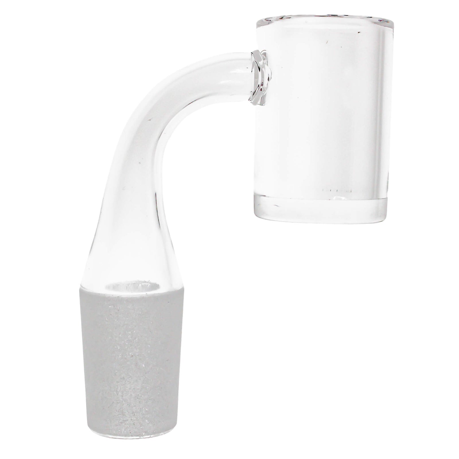 25mm Quartz Banger - Beveled Edge - Clear Bottom | 14mm Male Profile View | the dabbing specialists