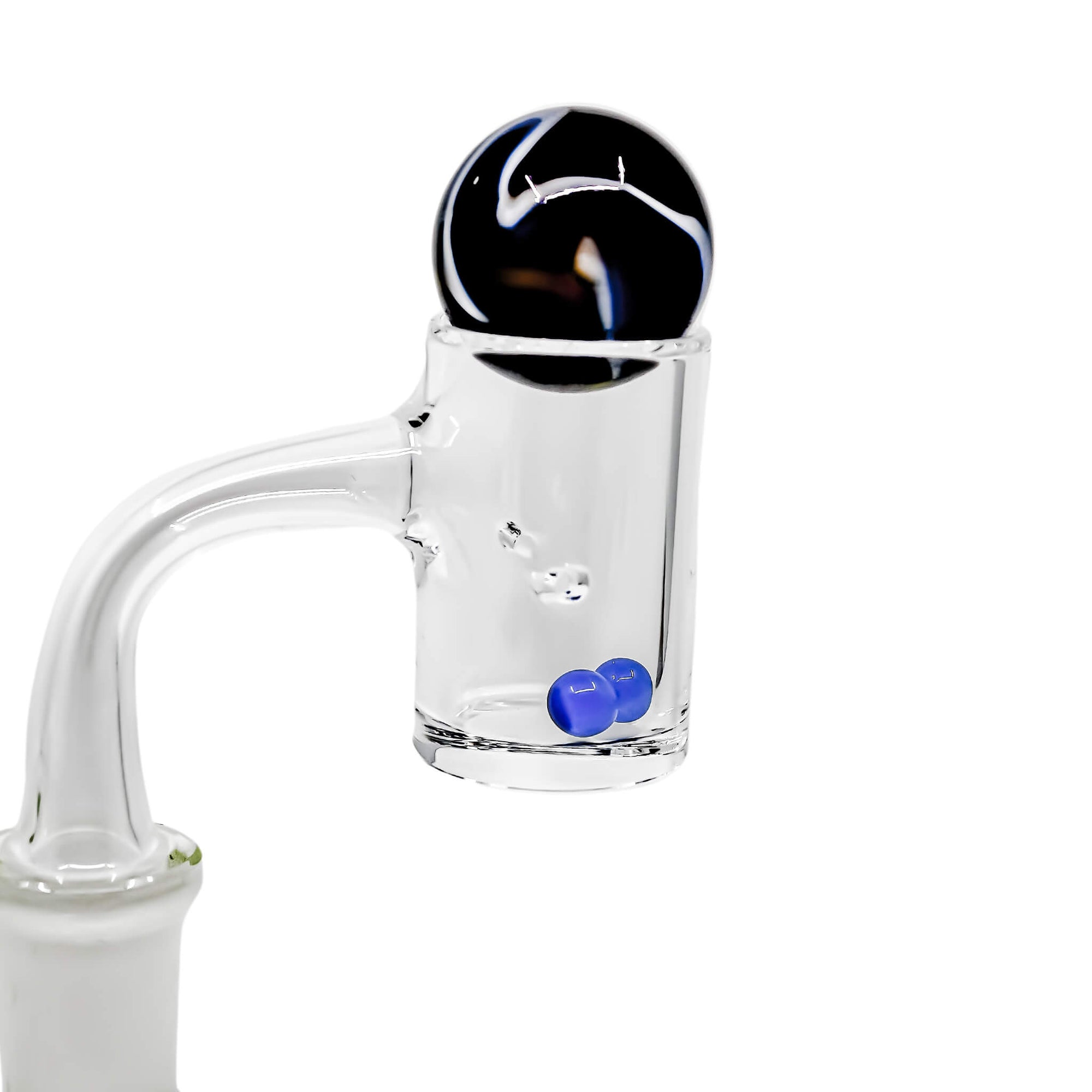 Clear Commander Auto-Spinning Dab Kit | Blue Pearls Auto-Spinning View | the dabbing specialists