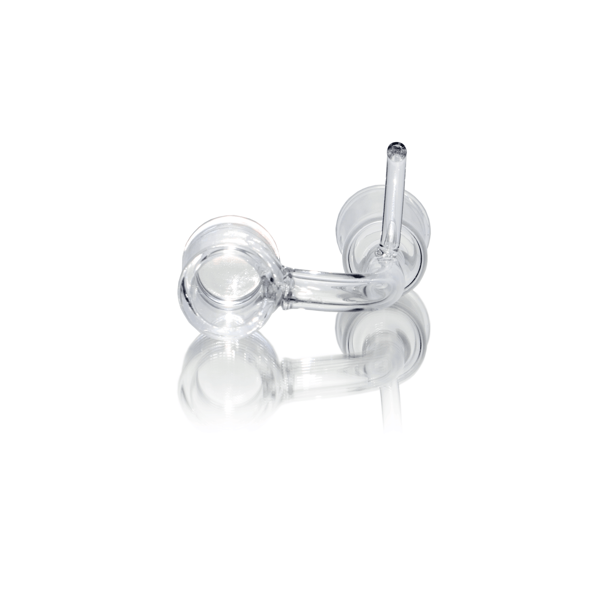 14mm Female Quartz E-Banger for 20mm Coil With Saucer Cap | Prone View | the dabbing specialists