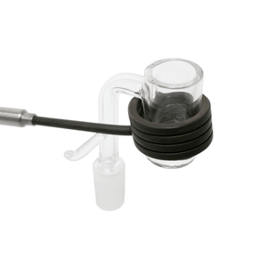 14mm Male Quartz E-Banger for 20mm Coil With Saucer Cap | Coil View | the dabbing specialists