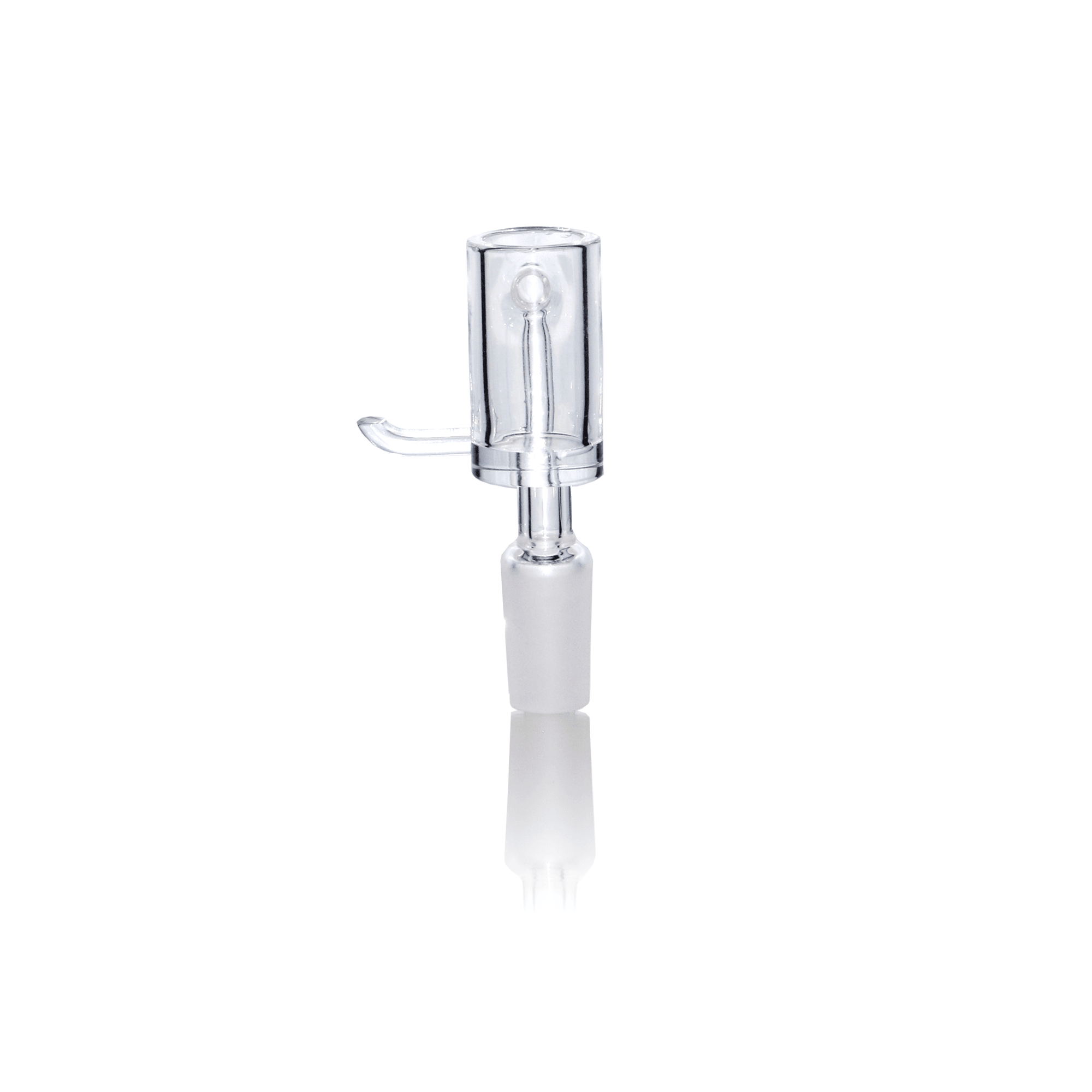 14mm Male Quartz E-Banger for 20mm Coil With Saucer Cap | Rear View | the dabbing specialists
