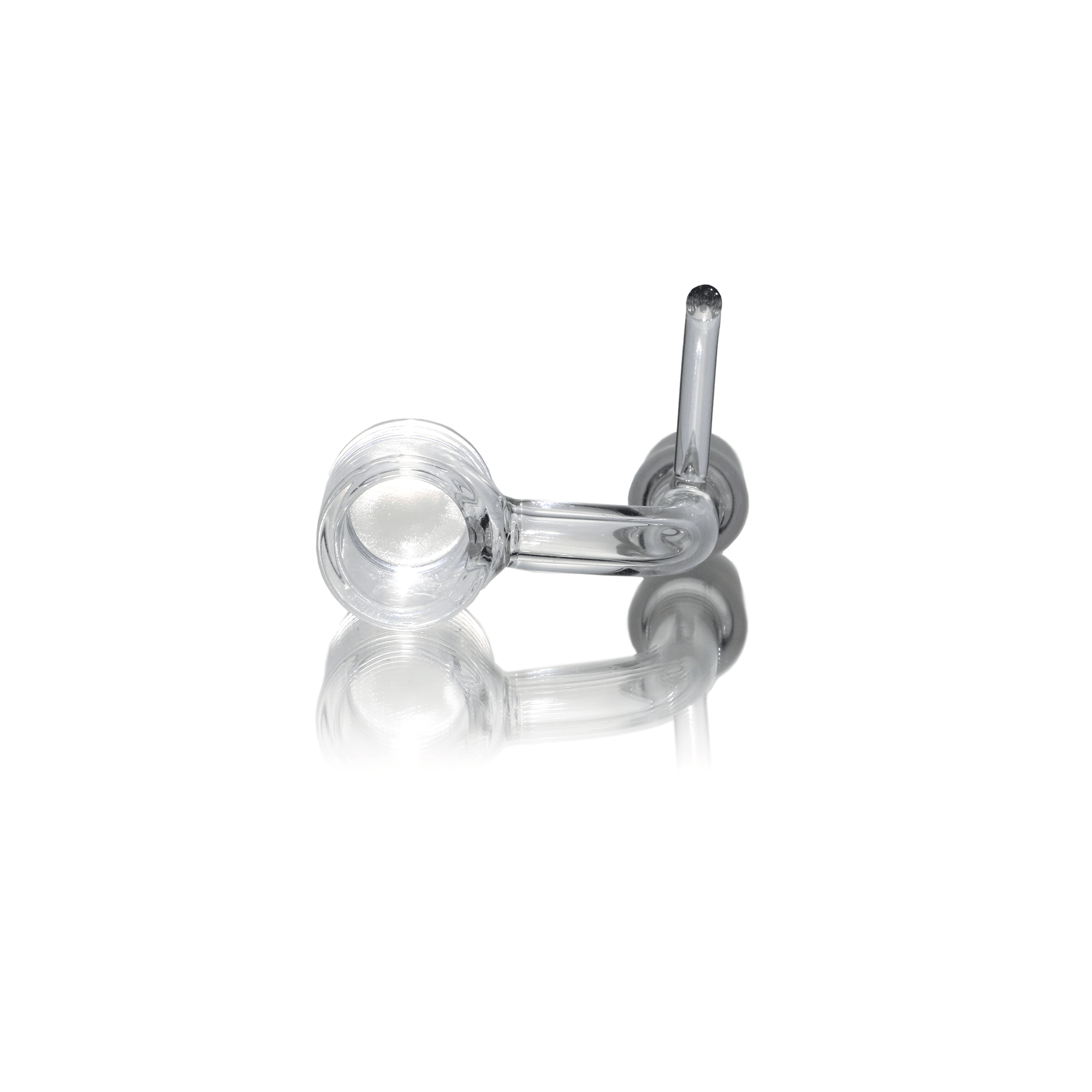 14mm Male Quartz E-Banger for 20mm Coil With Saucer Cap | Prone View | the dabbing specialists