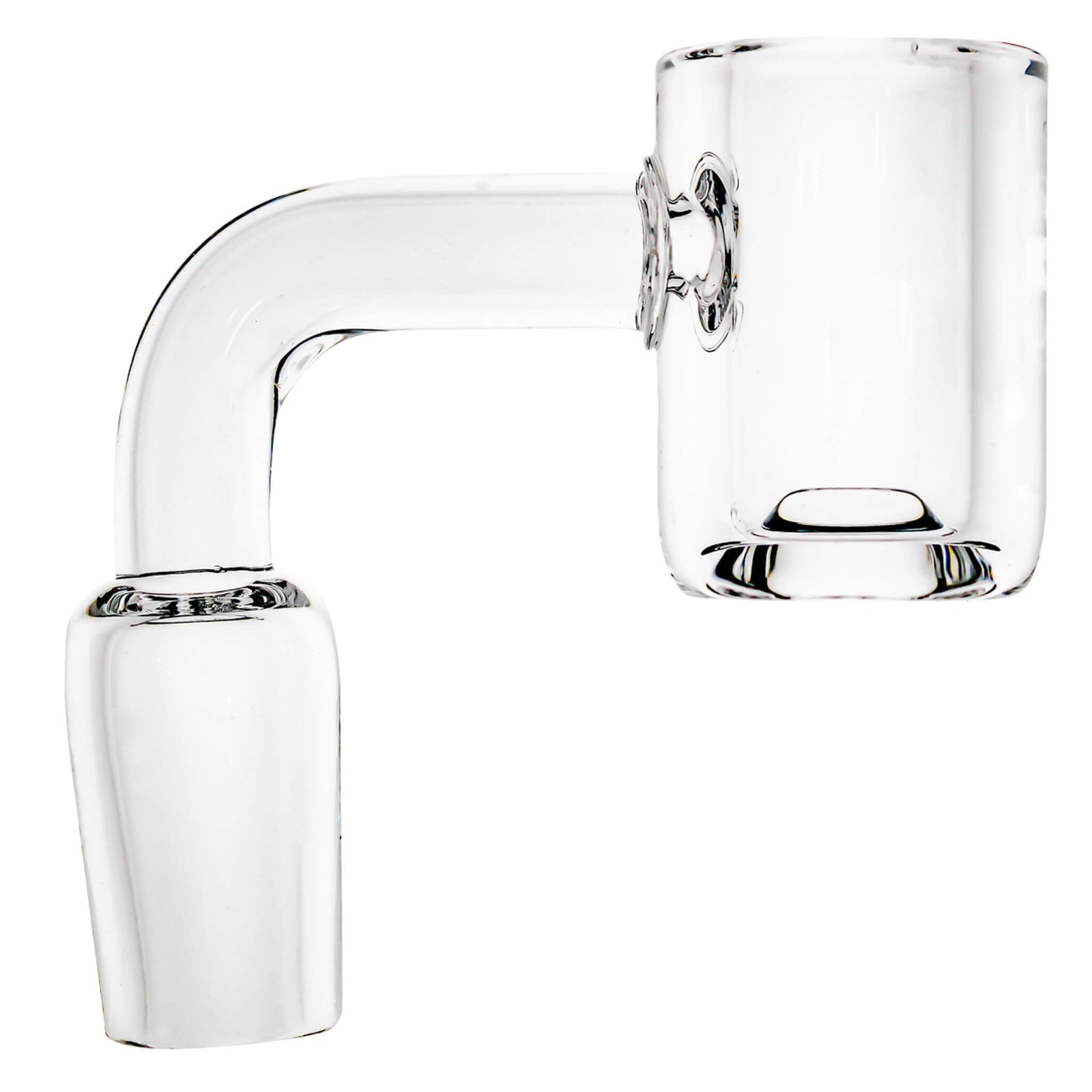 20mm Flat Top Thermal Core Short Bucket Banger | Side View | the dabbing specialists