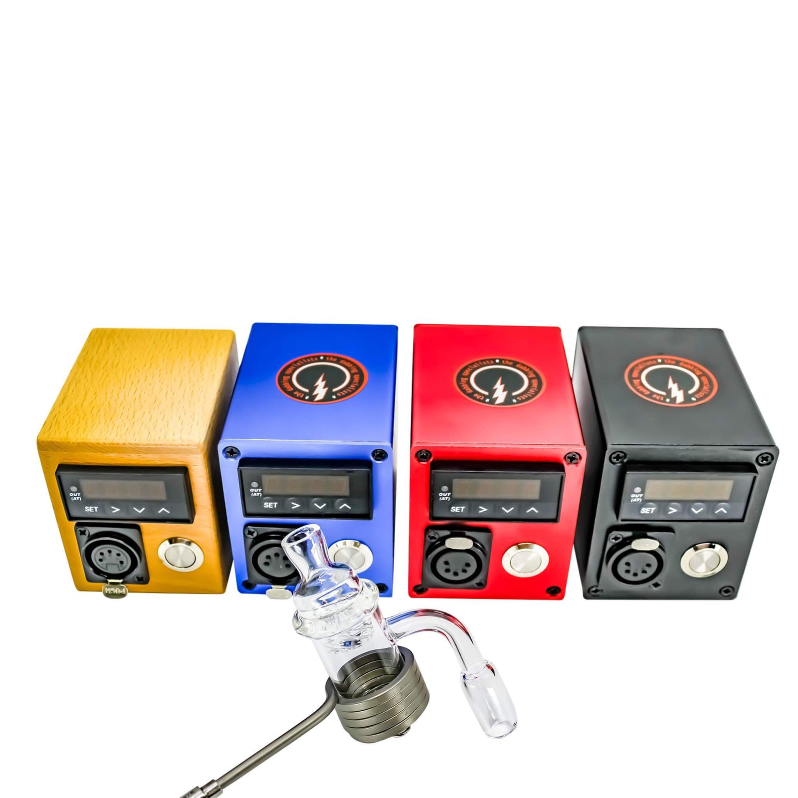 25mm Deluxe Enail Kit (Case) Black Kit View | the dabbing specialists