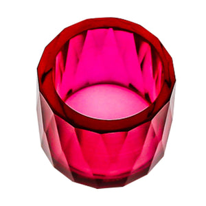 25mm Faceted Ruby Insert Cup | Top Down View | the dabbing specialists
