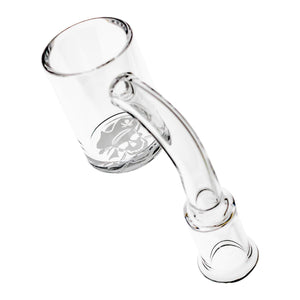 25mm Quartz Banger - Beveled Edge - Pirate Bottom | Angled View | the dabbing specialists