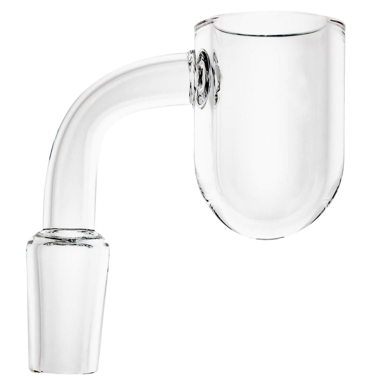 25mm Round Bottom Flat Top Quartz Banger | Profile View | the dabbing specialists