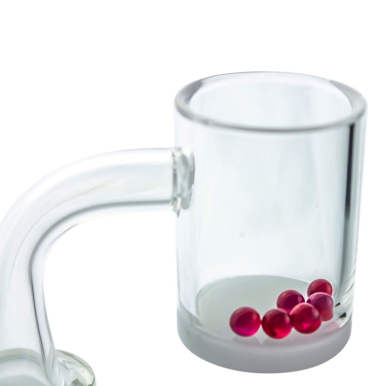 4mm Terp (Dab) Pearls | Ruby | Dab Pearls In Banger View | the dabbing specialists