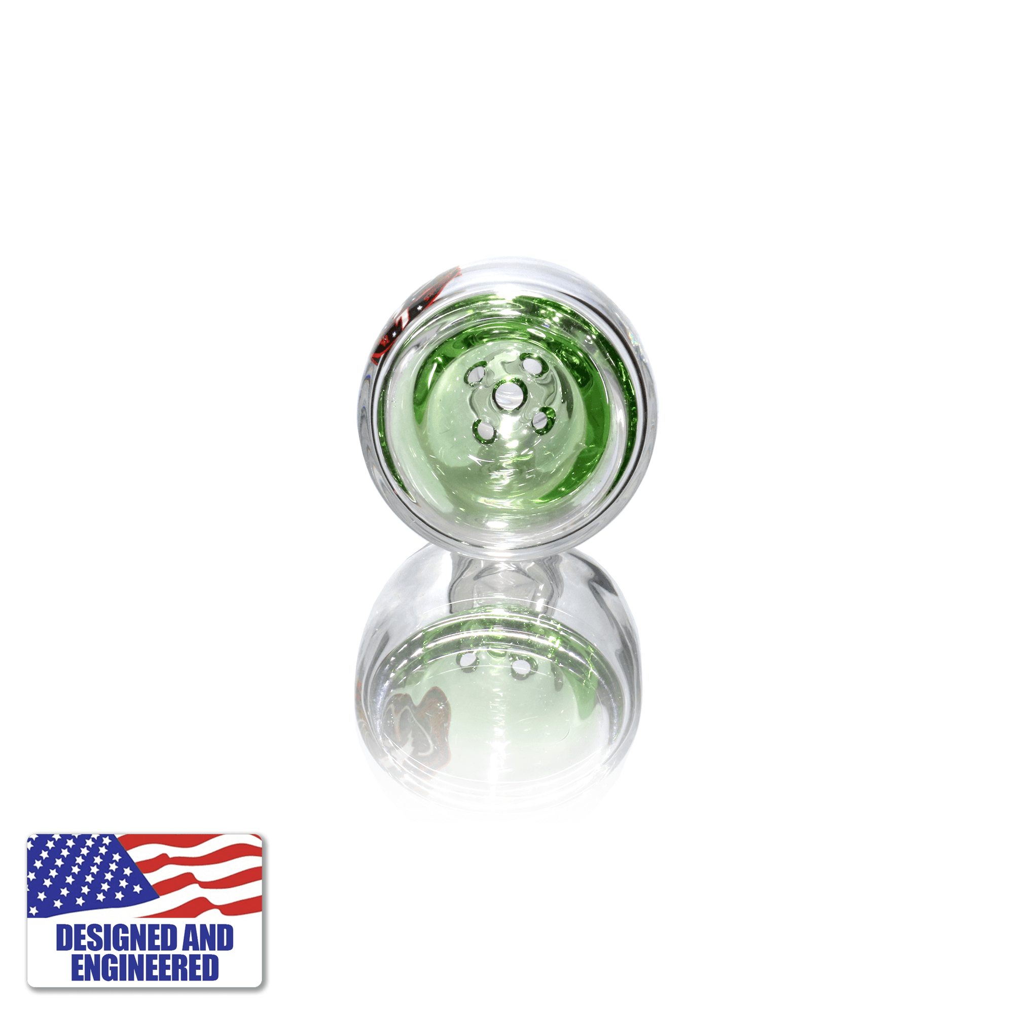 5-Hole Flower Bowl Slide | 14mm Male Bowl View | the dabbing specialists