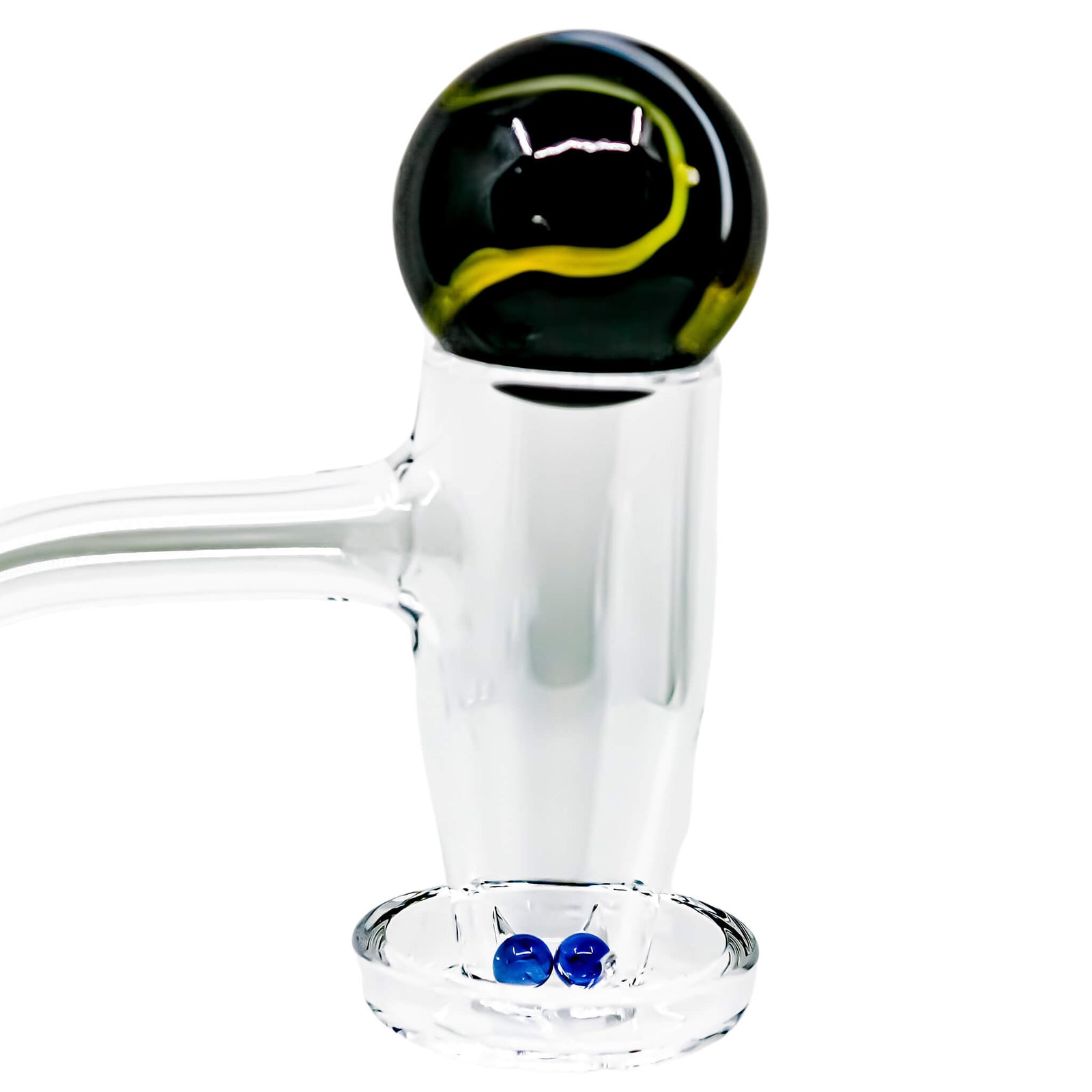 Full Weld Vortex Valve Bucket Terp Slurper Kit | 4mm Blue Crystal Pearls | the dabbing specialists