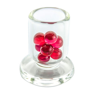 8mm Terp (Dab) Pearls-Ruby | Ruby Dab Pearls In Cup | the dabbing specialists