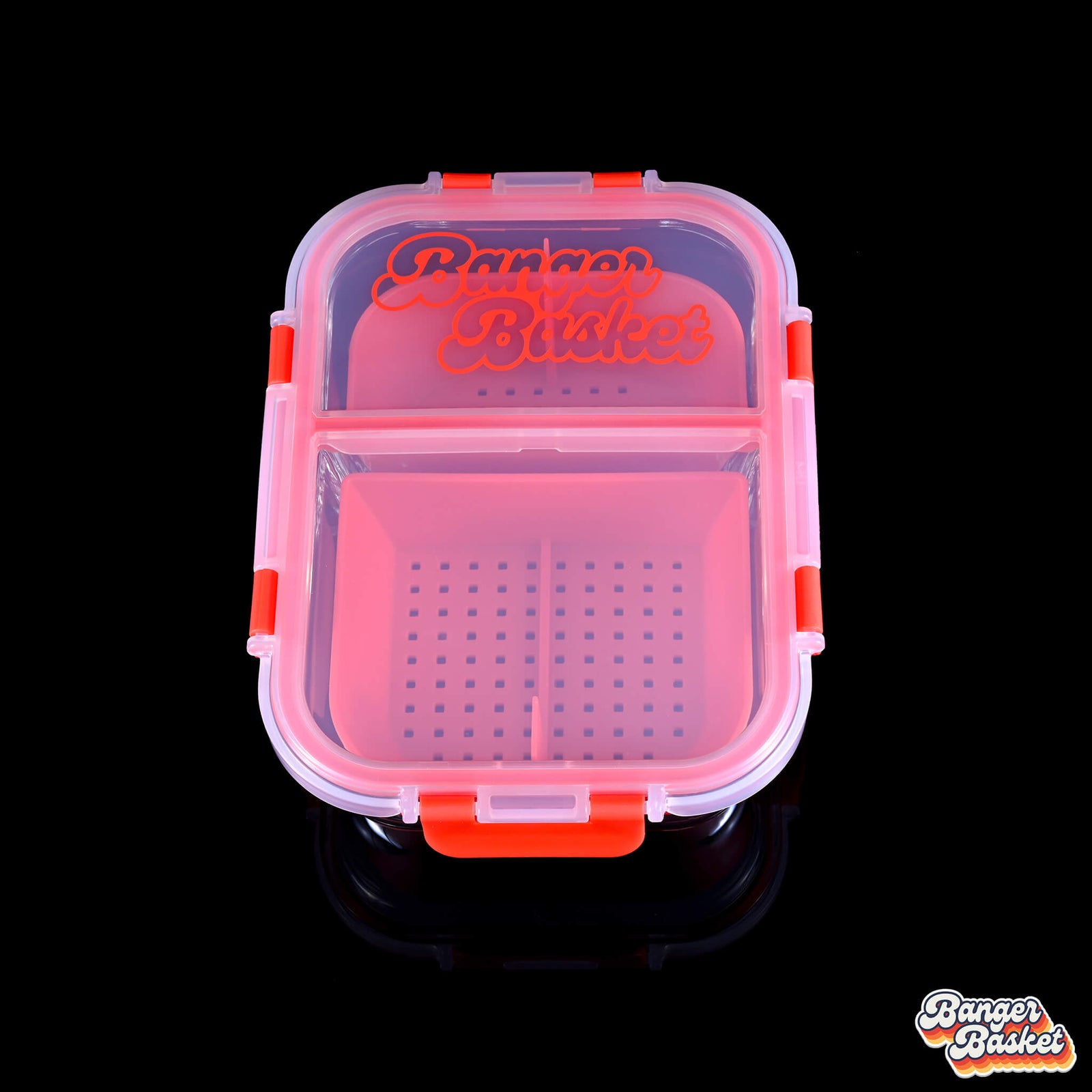 Banger Basket V3 | Red Banger Basket Top Down View | the dabbing specialists