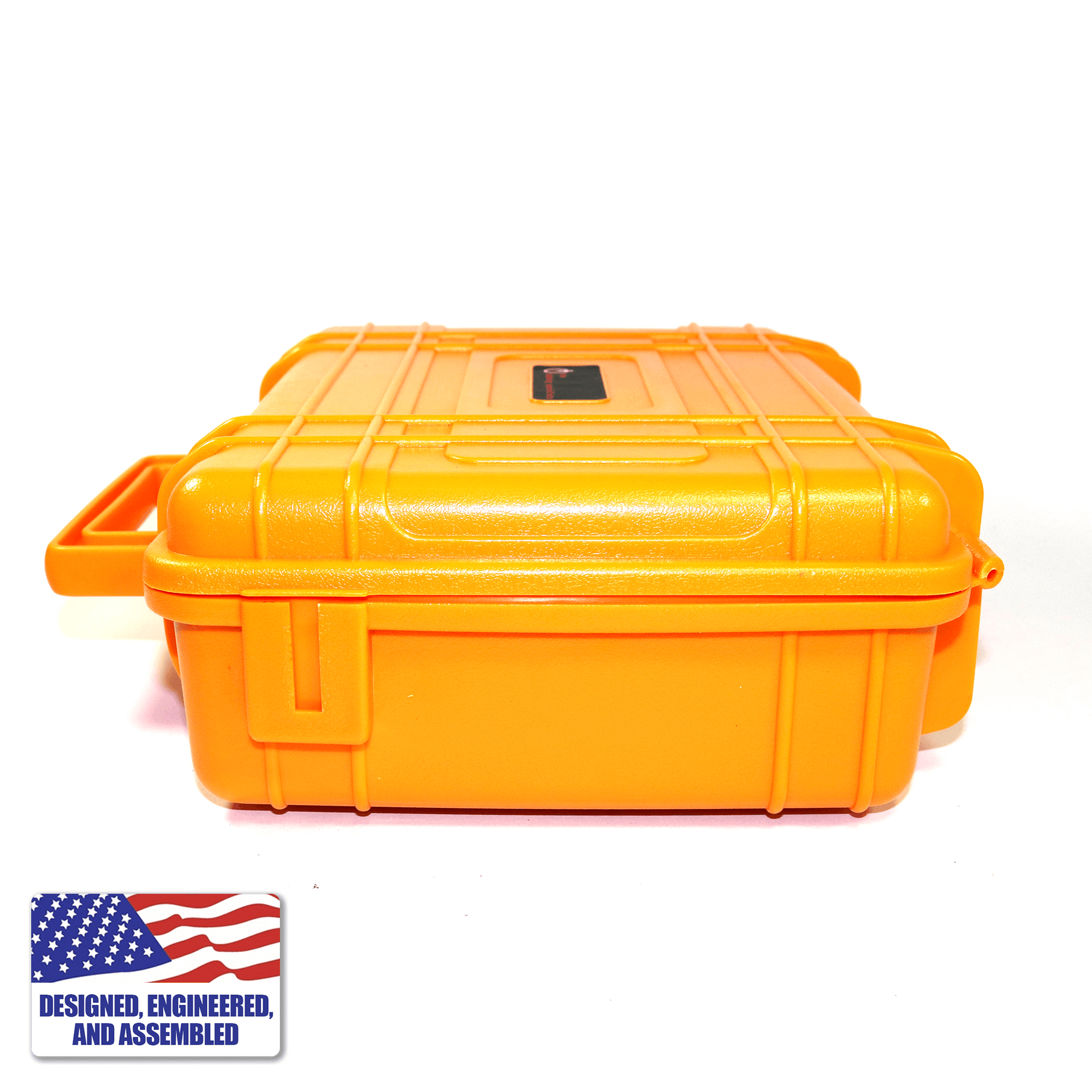 Portable Enail Case in Orange - Side A View
