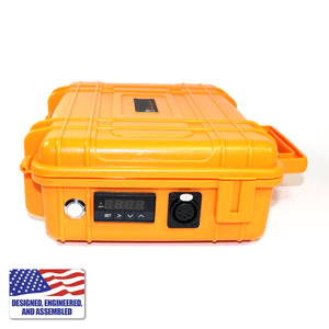 Portable Enail Case in Orange - Side B PID Controller View