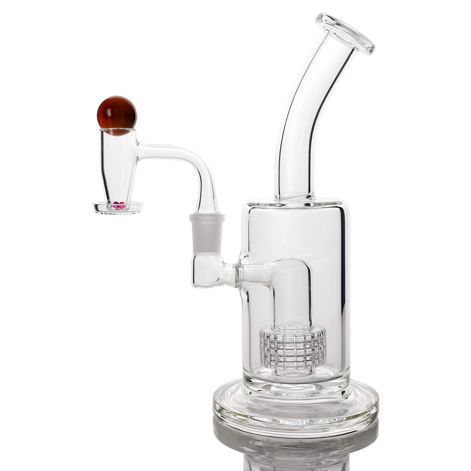 Clear Commander Vortex Valve Slurper Dab Kit | 4mm Ruby Terp Pearls View | the dabbing specialists