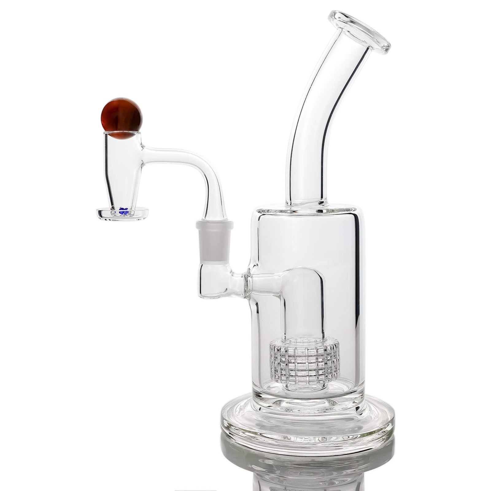 Clear Commander Vortex Valve Slurper Dab Kit | 4mm Blue Crystal Pearls | the dabbing specialists