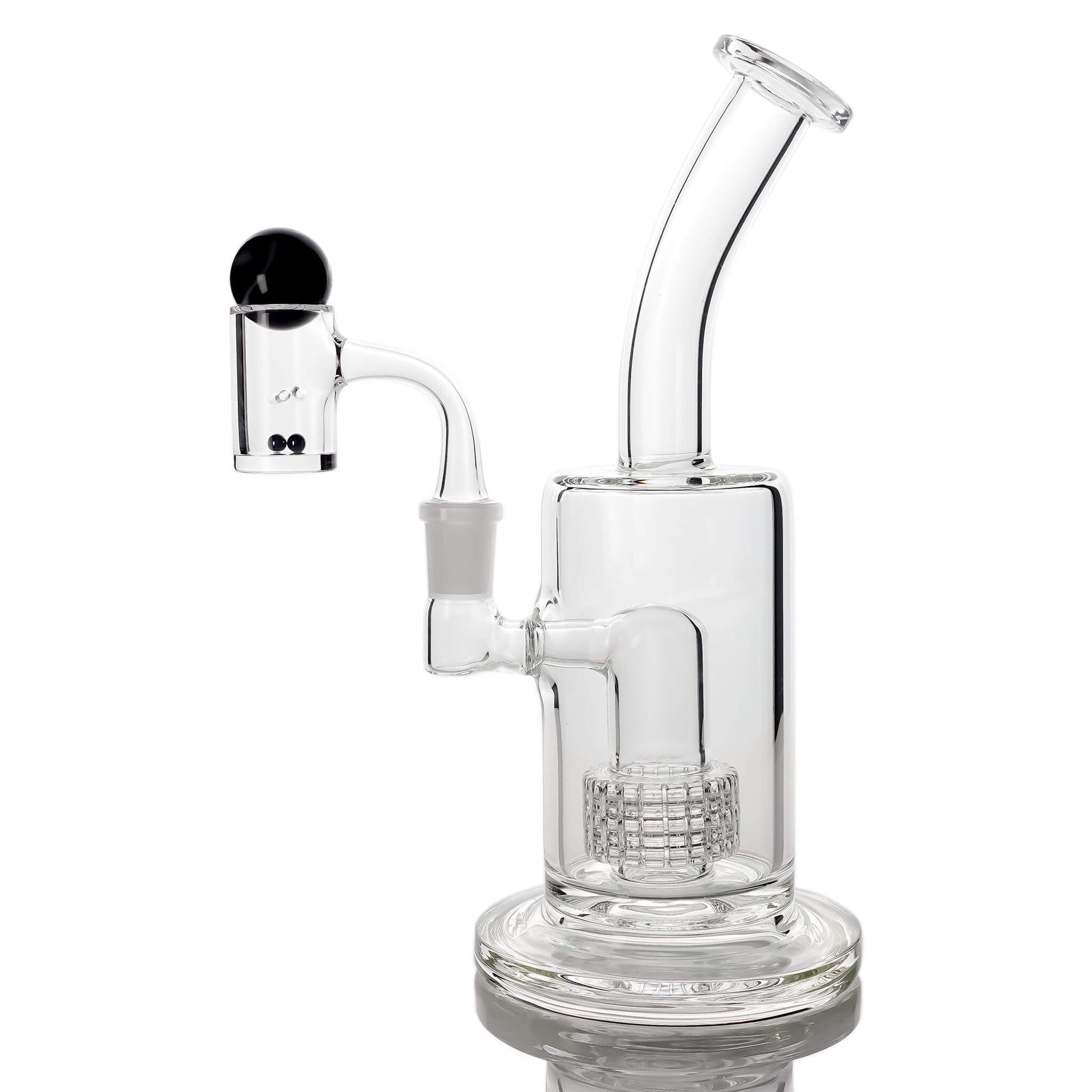 Clear Commander Auto-Spinning Dab Kit | SiC Kit Profile View | the dabbing specialists