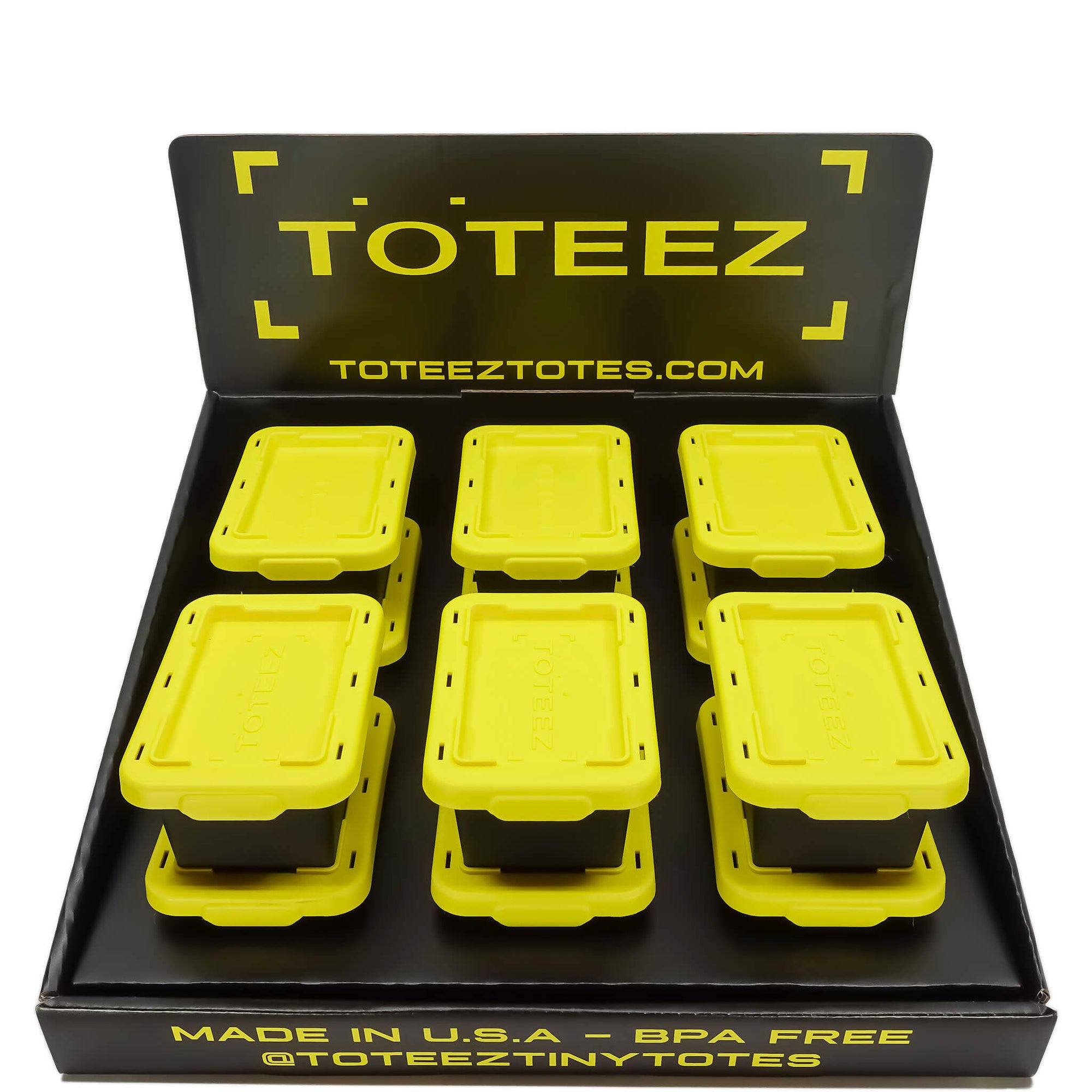 Töteez Tiny Totes | Filled Store Retail Display View | the dabbing specialists