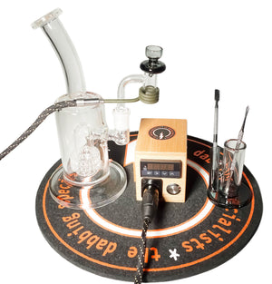Commander 16mm E-Banger Deluxe Enail Kit | Wood Grain Finish View | the dabbing specialists