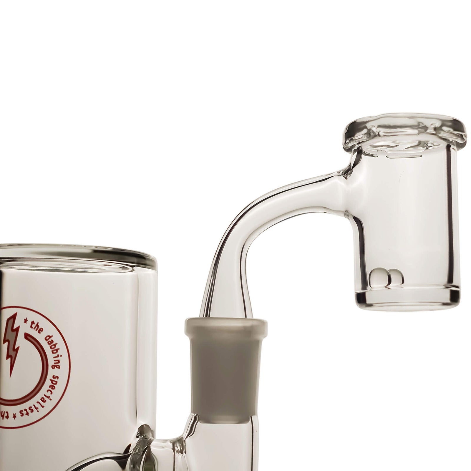 25mm Full Weld Quartz Banger Chip Spinner Cap Kit | Profile View | the dabbing specialists