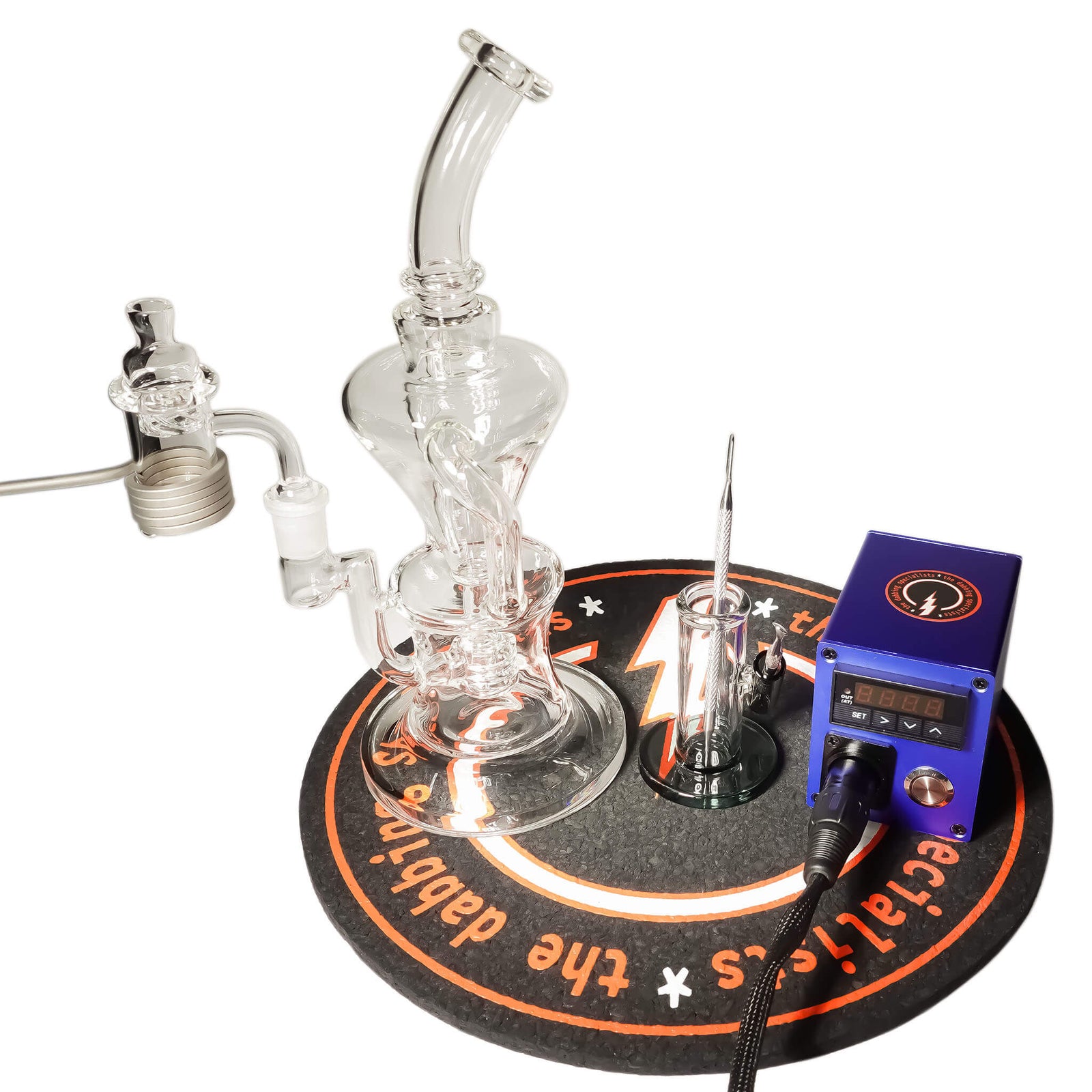 Futurus 25mm E-Banger Deluxe Enail Kit | Blue Kit View | the dabbing specialists
