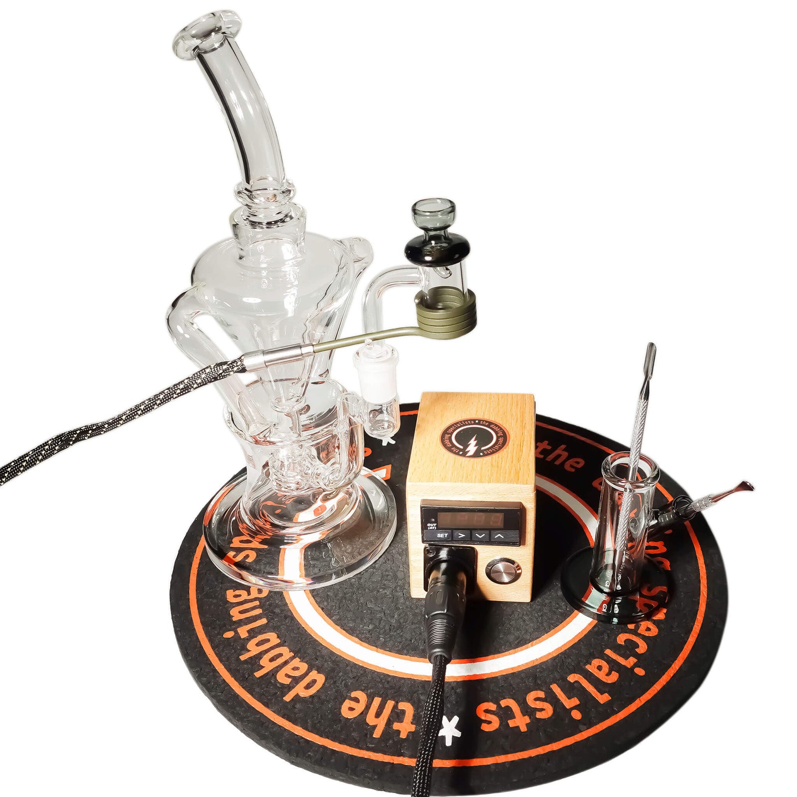 Futurus 20mm E-Banger Deluxe Enail Kit | Wood Grain Kit View | the dabbing specialists
