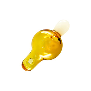 Bishop Bubble Carb Cap | Yellow View | the dabbing specialists