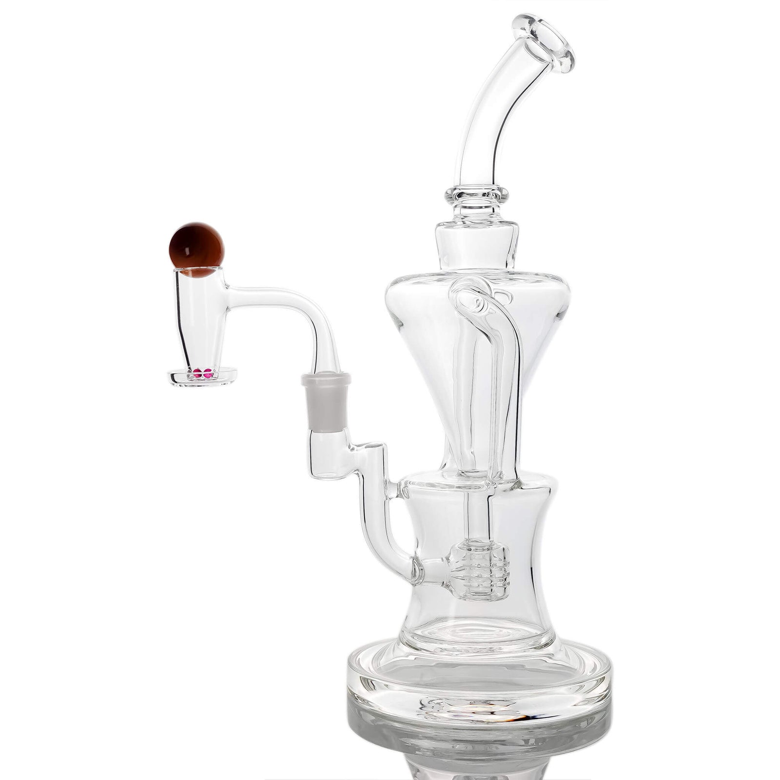 Futurus Recycler Vortex Valve Bucket Dab Kit | Blue Crystal Terp (Dab) Pearls Kit View | TDS