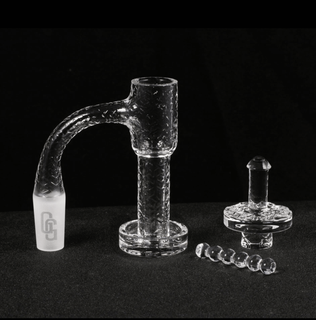 Golden Goat Full Weld Terp Slurper Kit | Full Kit In Use View | the dabbing specialists