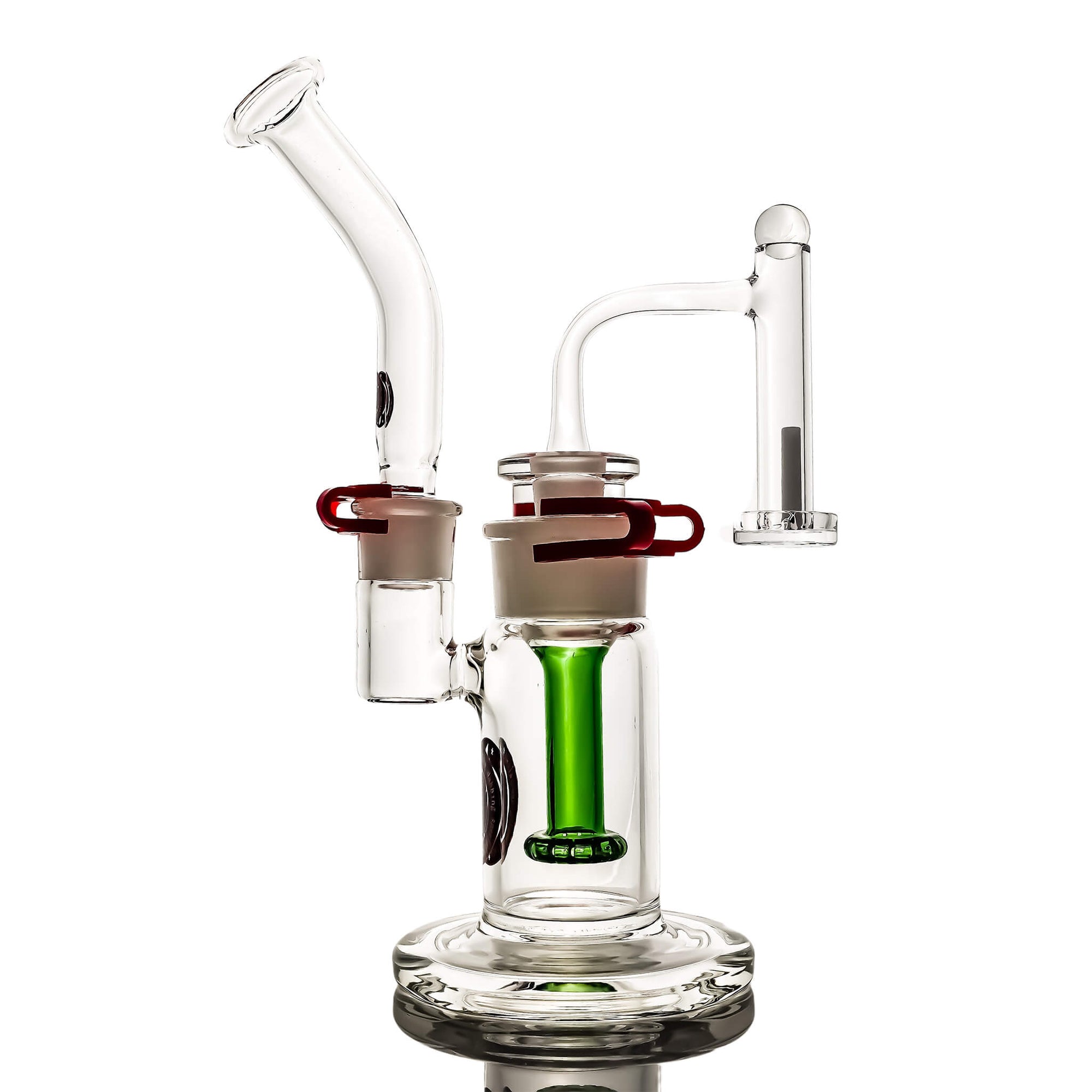 Portable Glass Bubbler Control Tower Dab Kit | Complete Kit Profile View | the dabbing specialists
