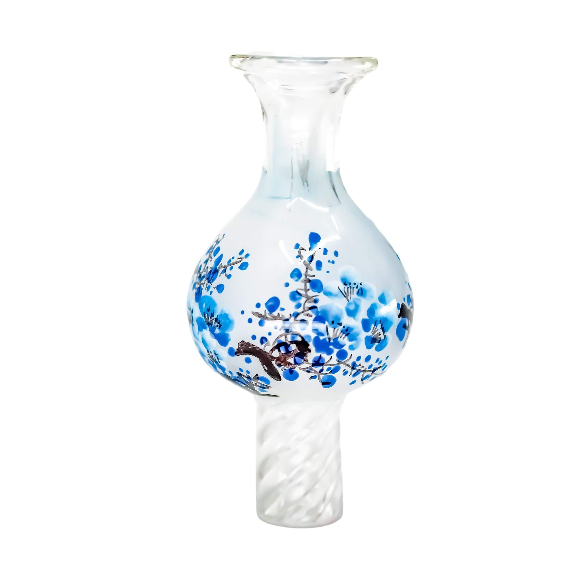 Zen Spinner Bubble Cap | Blue Leaves Variation View | the dabbing specialists