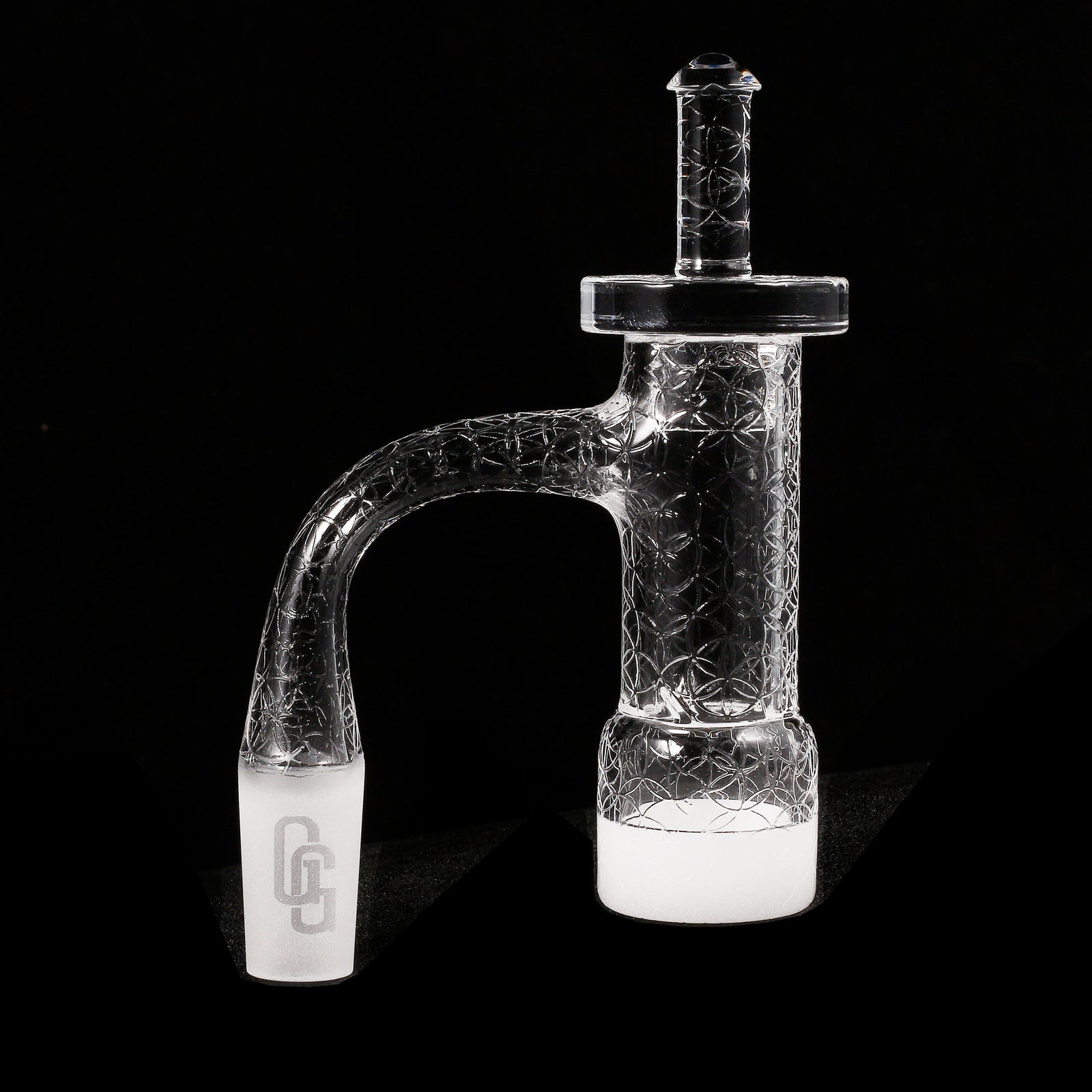 Golden Goat Full Weld Opaque Tower Quartz Banger Kit | Full Kit In Use View | TDS