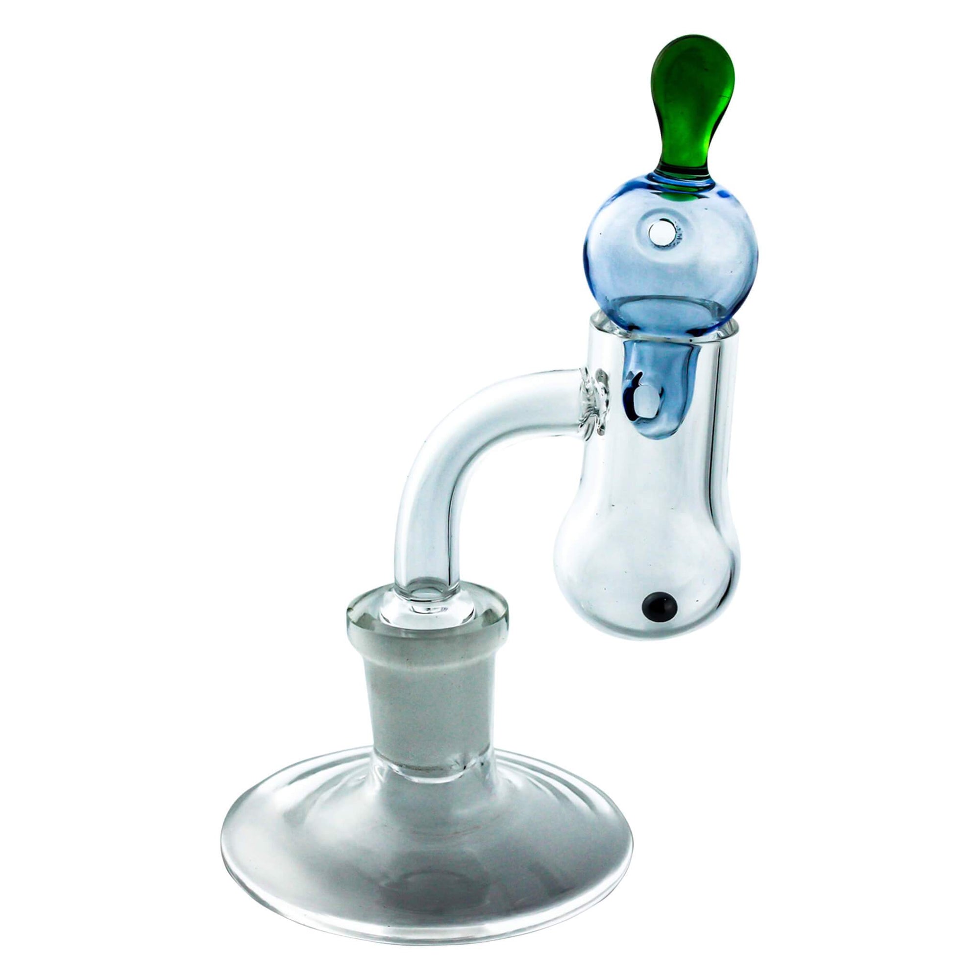 Bishop Bubble Carb Cap | Capped Banger View | the dabbing specialists