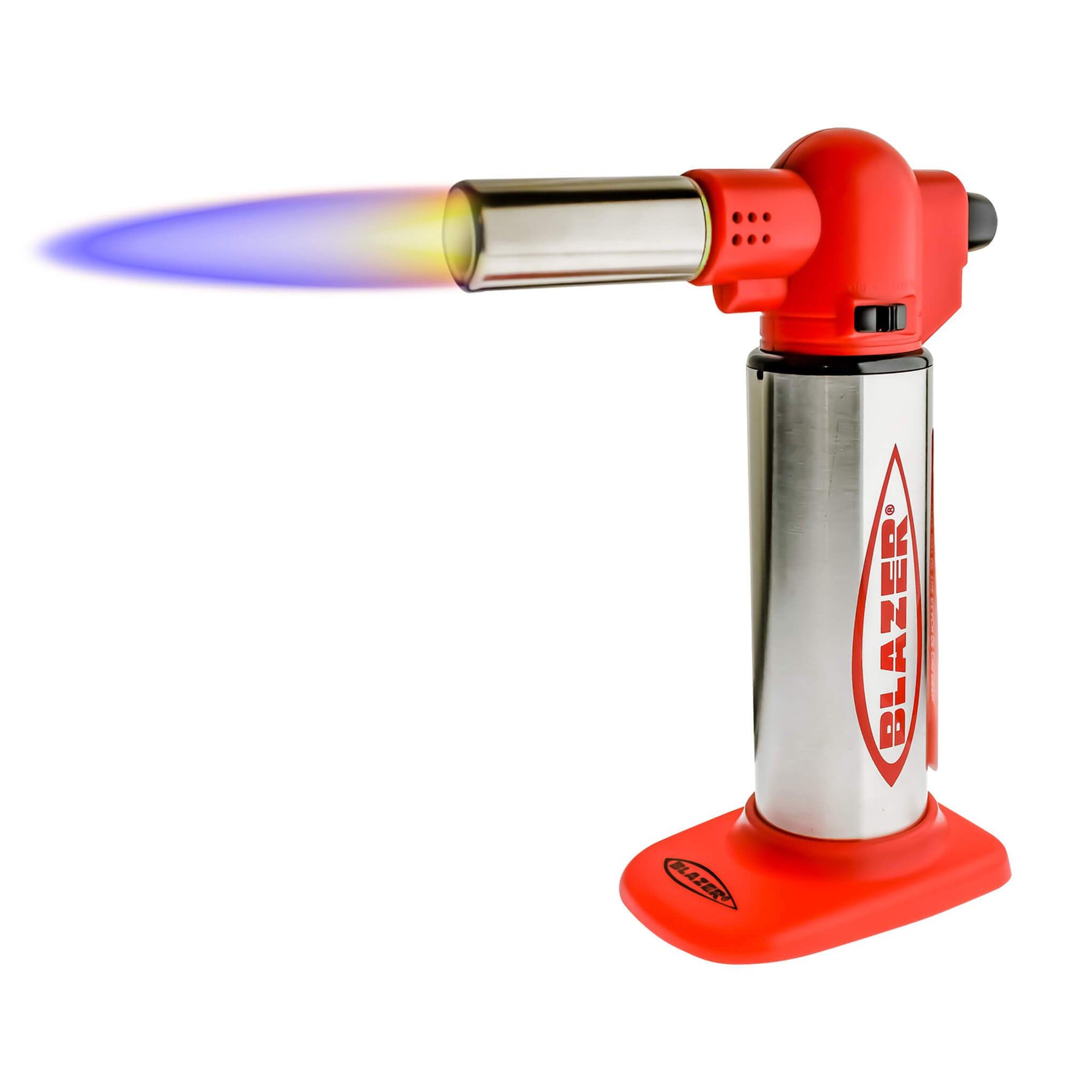 Blazer Big Buddy Torch | Red Profile View With Flame | the dabbing specialists