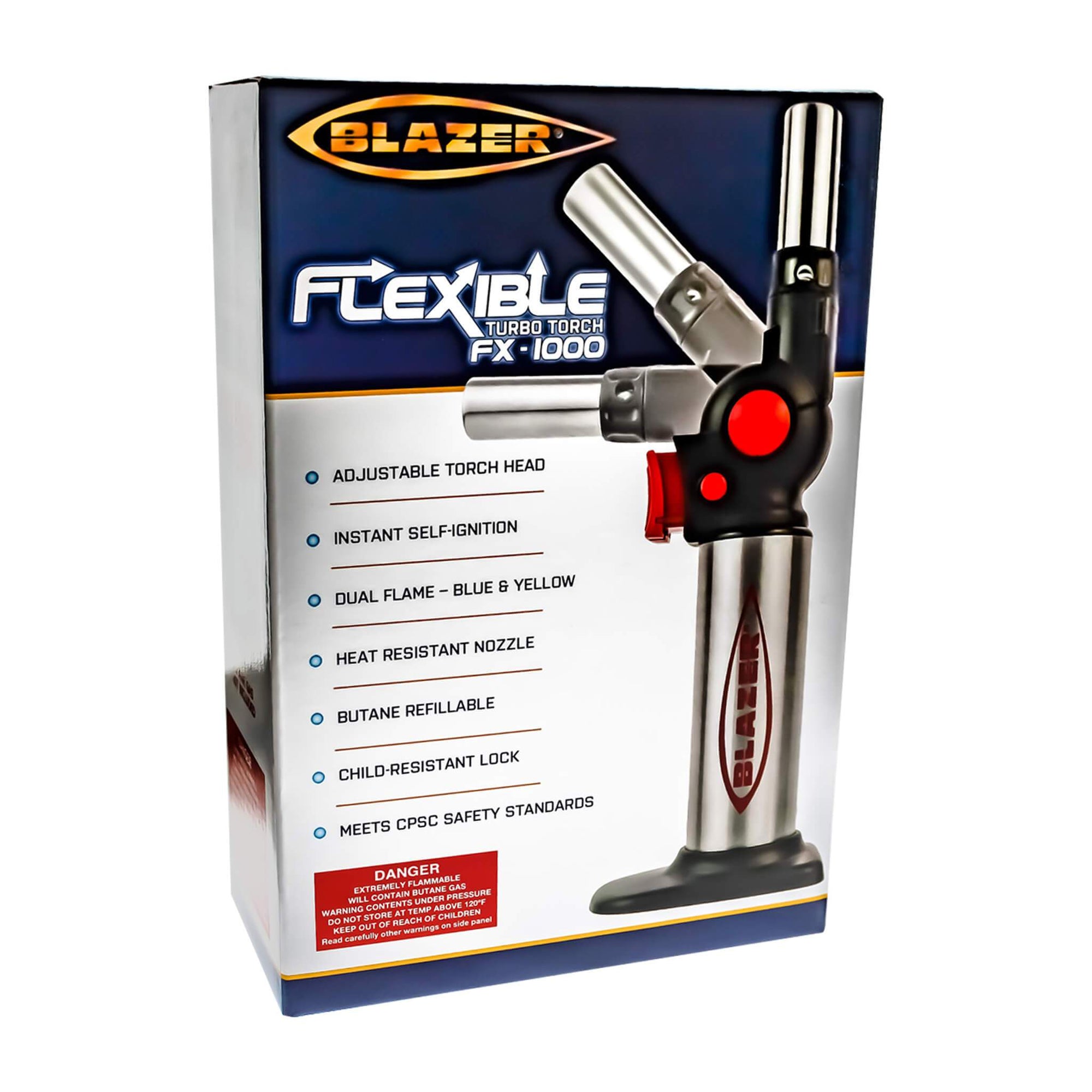 Blazer Flexible Turbo Torch | Red & Black Boxed View | the dabbing specialists