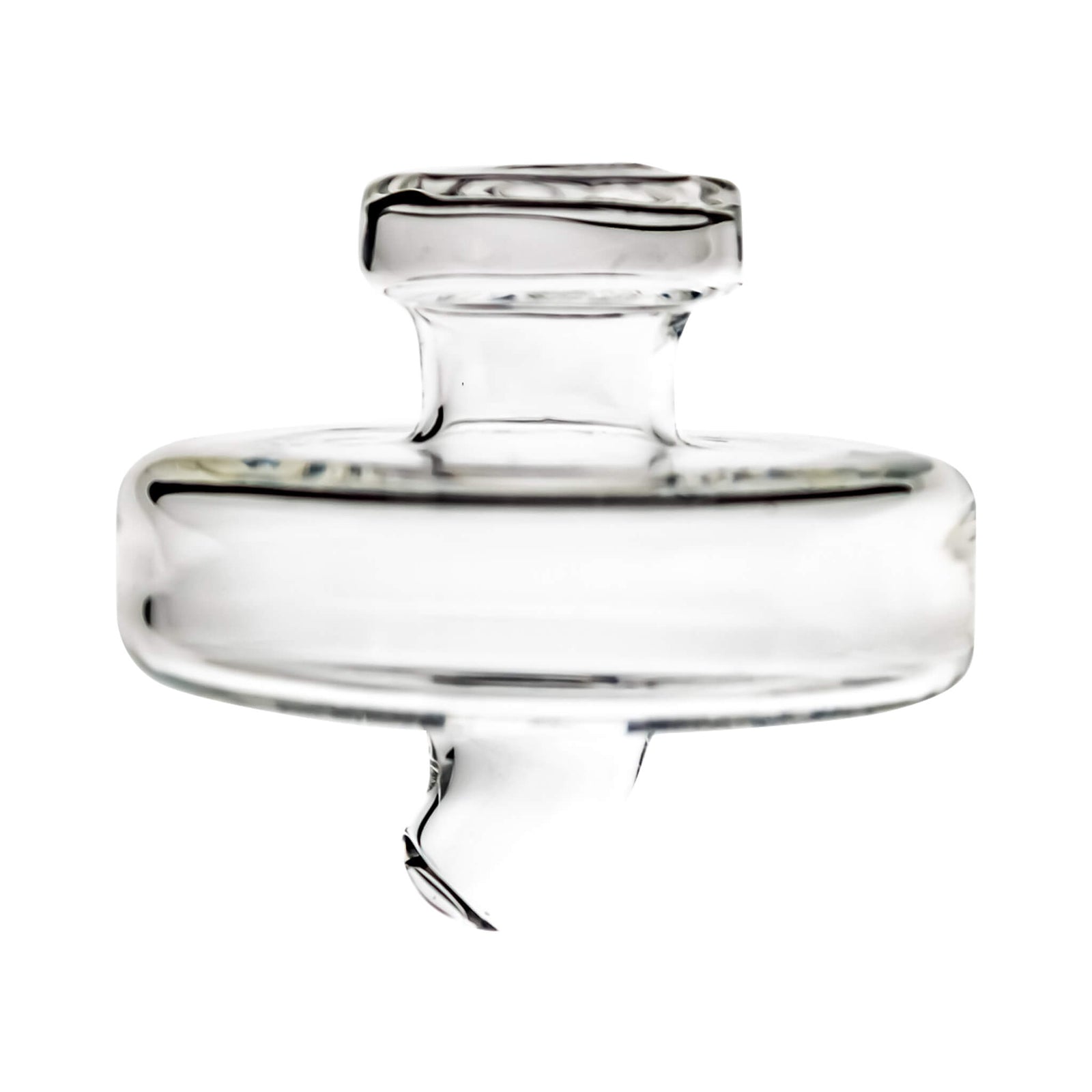 Clear E-Banger Spinner Carb Cap | Profile View | the dabbing specialists